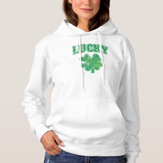 St patricks day Lucky Irish Tee Shirt (Framsida)