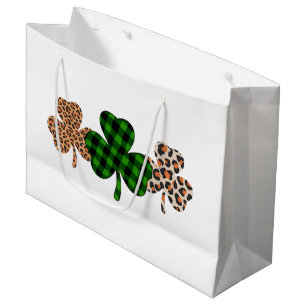 St Patricks Day Lucky Irländska Gröna Plaid Shamro
