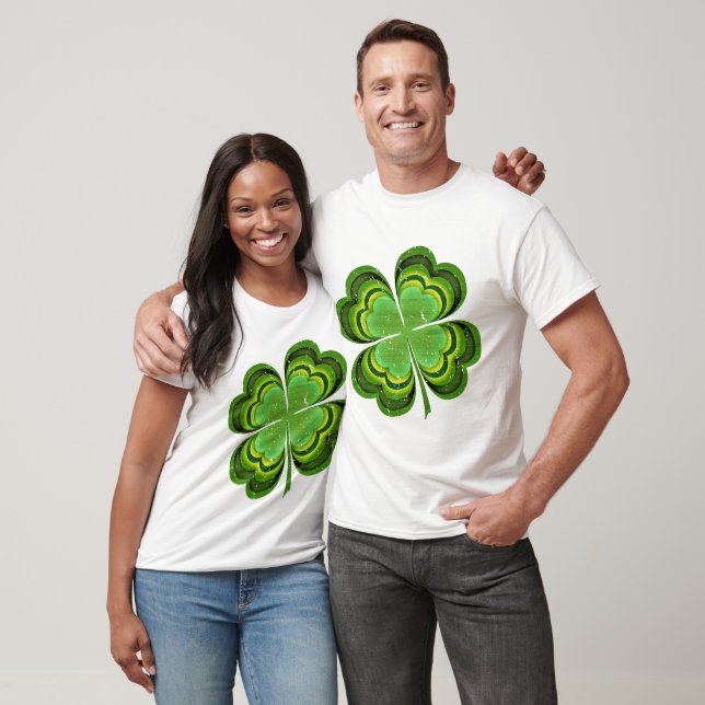 St patricks day Lucky Klöver Tee Shirt (Unisex)
