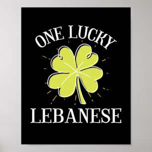 St patricks day Lucky Libanese Gift Poster
