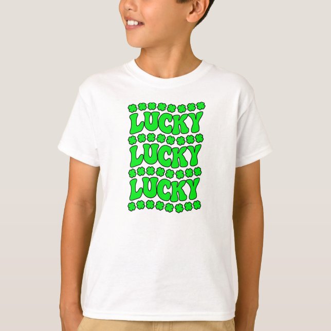 ST PATRICK'S DAY, Lucky, Lucky, Lucky T Shirt (Framsida)