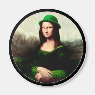 St patrick's day - Lucky Mona Lisa Magnet