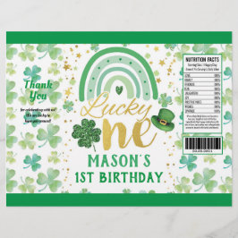 St patrick's day Lucky One Chip Bag Wrapper Reklamblad