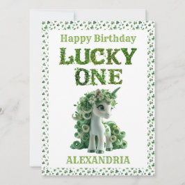 St patrick's day Lucky One Unicorn