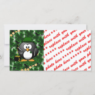 St. Patrick's Day Lucky Penguin med Pot of Guld
