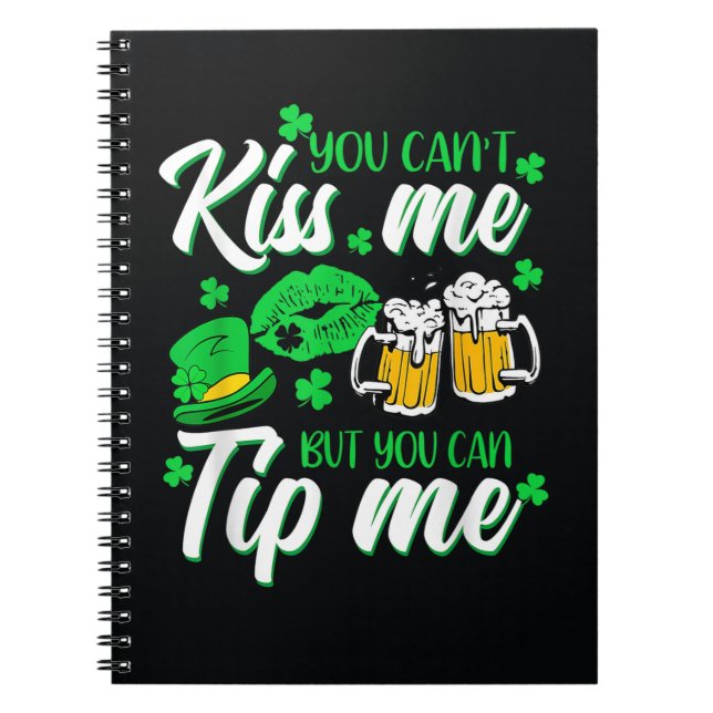 St Patrick's Day Lucky Shamrock  Anteckningsbok (Framsidan)