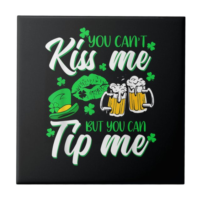 St Patrick's Day Lucky Shamrock  Kakelplatta (Framsidan)