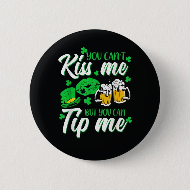 St Patricks Day Lucky Shamrock  Knapp (Framsida)