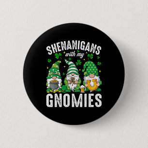 St Patricks Day Lucky Shamrock Leopard Gnomes Iris Knapp