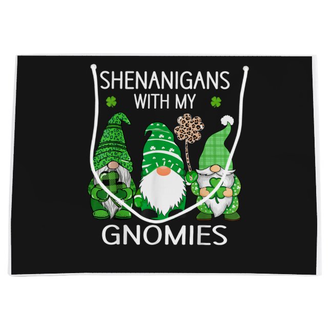 St Patricks Day Lucky Shamrock Leopard Tomtar  (Framsidan)
