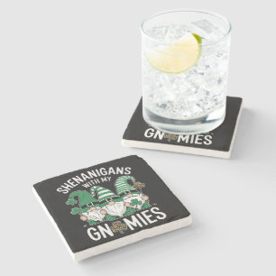 St Patricks Day Lucky Shamrock Leopard Tomtar Stenunderlägg