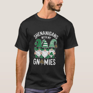 St Patricks Day Lucky Shamrock Leopard Tomtar  T Shirt