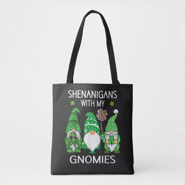 St Patricks Day Lucky Shamrock Leopard Tomtar  Tygkasse (Framsida)