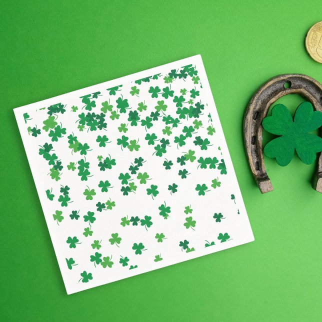 St patricks day Lucky Shamrock Mönster Pappersservett (Skapare uppladdad)