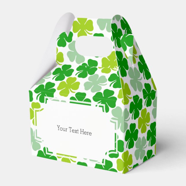 St. Patrick's Day Lucky Shamrock Presentaskar (Framsidan Sidan)