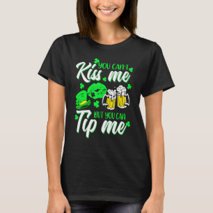 St patrick's day Lucky Shamrock Waitress Bartender T Shirt