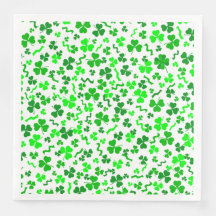 St Patricks Day Lucky Shamrocks Konfettimönster