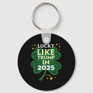 St patricks day Lucky som Trump 2025 Donald Nyckelring