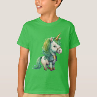 St. Patrick's Day Lundny Irish Unicorn T Shirt