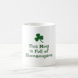 St. Patrick's Day, Lunt Text Shenanigans och Kaffemugg