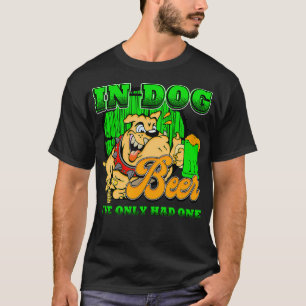 St patricks day lustig citat i hund öl endast h t shirt