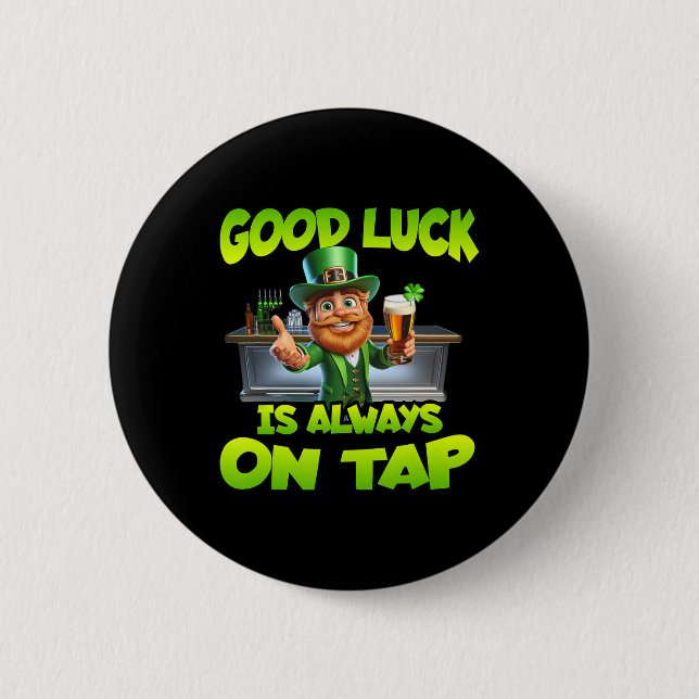 St patricks day Lycka till är alltid på plats Knapp (Framsida)
