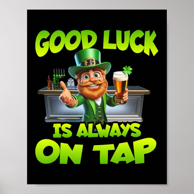 St patricks day Lycka till är alltid på plats Poster (Framsidan)