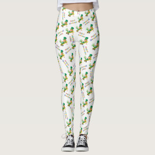 St. Patrick's Day Lycka Till Födelsedags Leggings