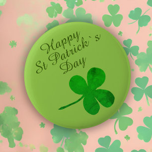 St Patrick's Day Lycka till Shamrock Knapp