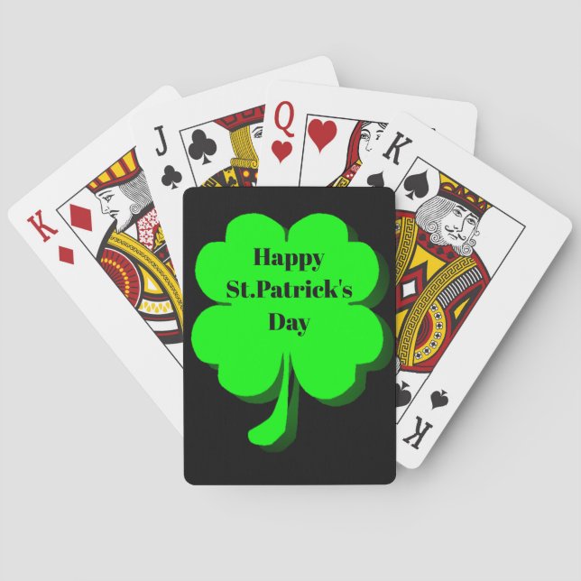 ST. PATRICK'S DAY LYCKLIG KLÖVER  CASINOKORT (Baksidan)