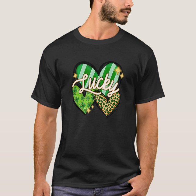 St patricks day lycklig Shenanigans shamrock turki T Shirt (Framsida)