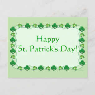 St. Patrick's Day - Magic Shamrocks Vykort