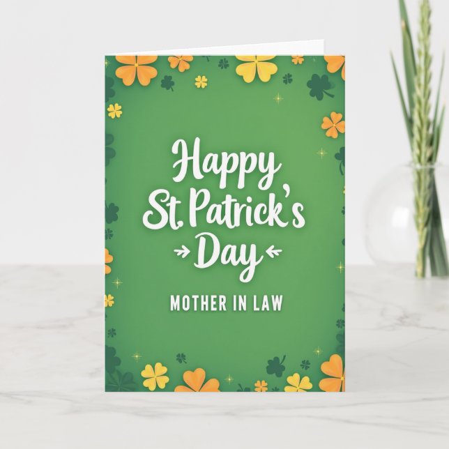 St Patricks Day Mamma Kort (Framsida)