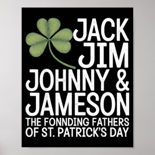 St patricks day män grundarna till st poster