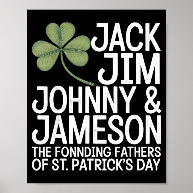 St patricks day män grundarna till st poster (Framsidan)