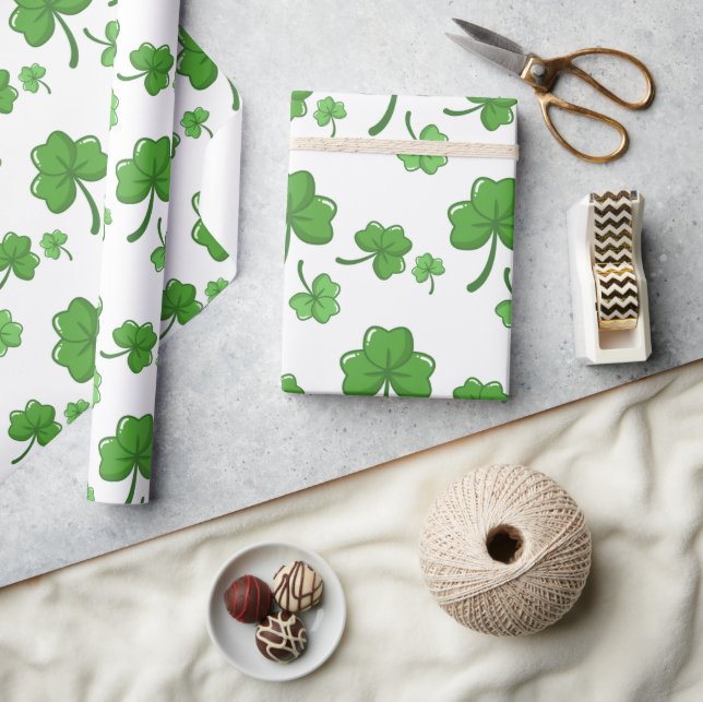 st patricks day masker maskerar lycka till klöver presentpapper (Hantverk)