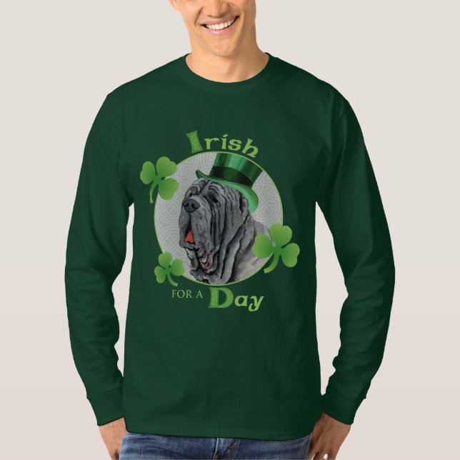 St. Patrick's Day Mastino T Shirt (Framsida)