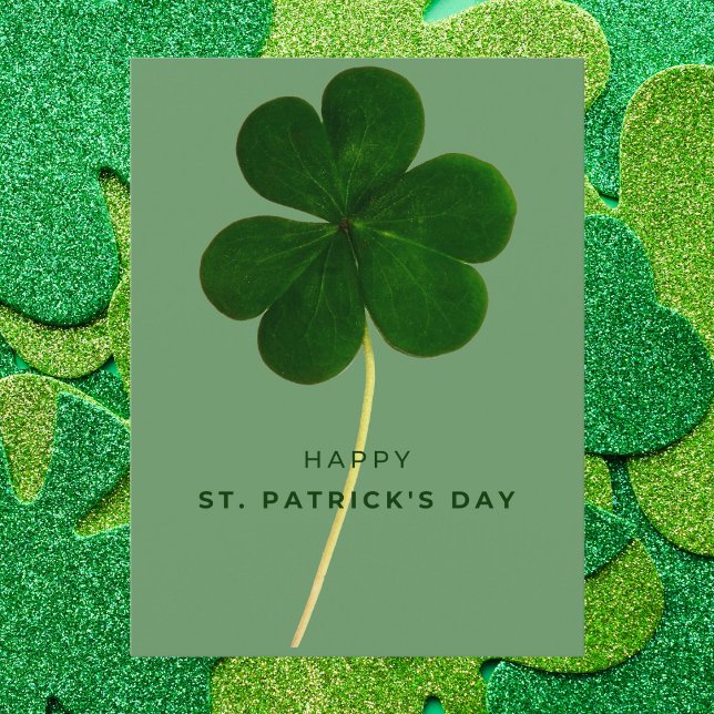 St. Patrick's Day med Realistic Klöver Vykort (Skapare uppladdad)