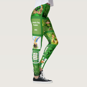 St patricks day Memorial 9 Fotomallskopplingar Leggings