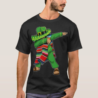 St patricks day mexikansk irländsk dabbing t shirt