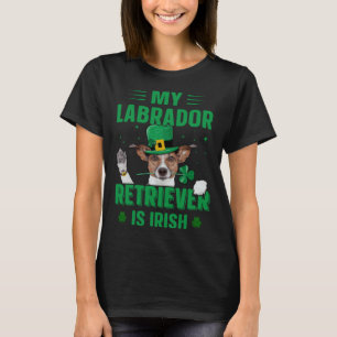 St Patricks Day Min Labrador Retriever Är Irländsk T Shirt