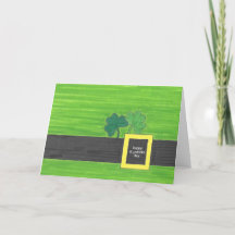 St patrick's day minimalistiskt Leprechaun-kort
