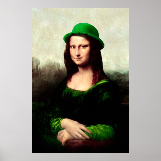 St. Patrick's Day Mona Lisa Poster (Framsidan)