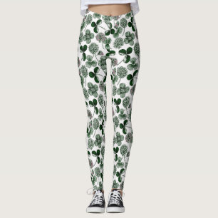 St patricks day mönster klöver leggings