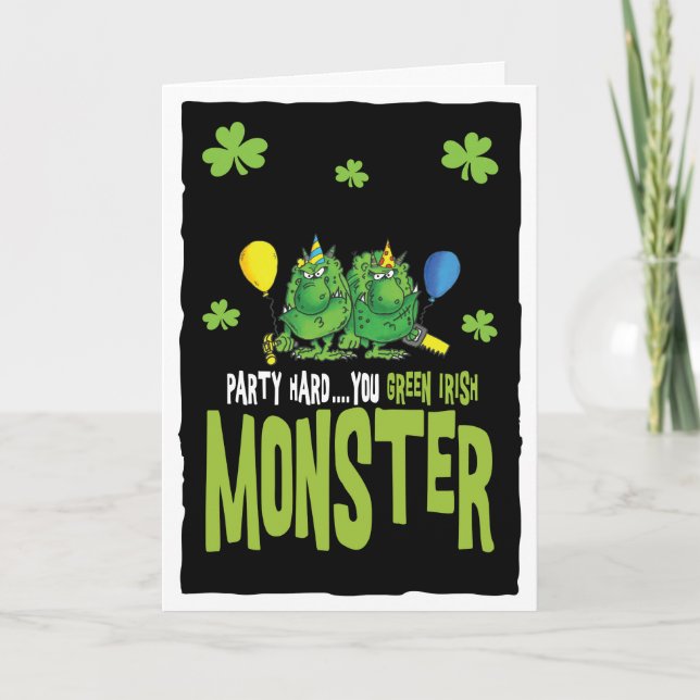 St patrick's day Monster Kort (Framsida)