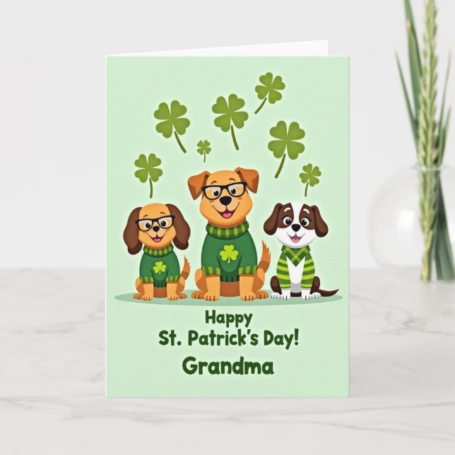 St Patricks Day Mormor Kort (Framsida)