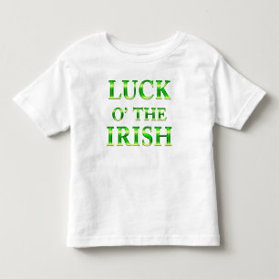 St. Patrick's Day mössa småpojkar Vit t-shirt