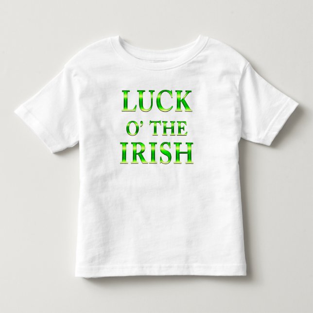 St. Patrick's Day mössa småpojkar Vit t-shirt (Framsida)