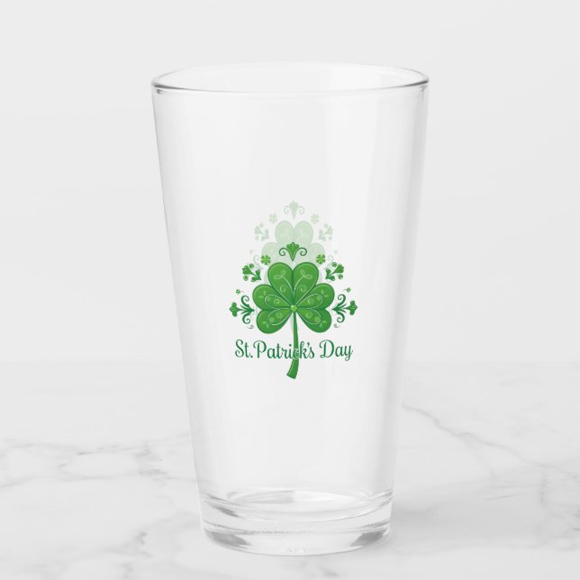 St. Patrick's Day Motif Glaskopp (Framsida)
