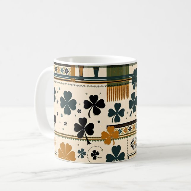 St. Patrick's Day Motifs Kaffemugg (Framsida vänster)